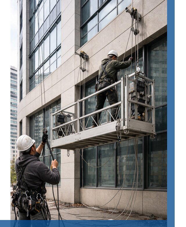 Монтаж и подъем фасадной люльки в Феодосии от 12190 р. | ВЫСОТНИК-Фдс