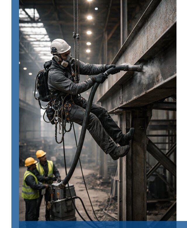 Обеспыливание конструкций в цехах промышленного производства в Феодосии