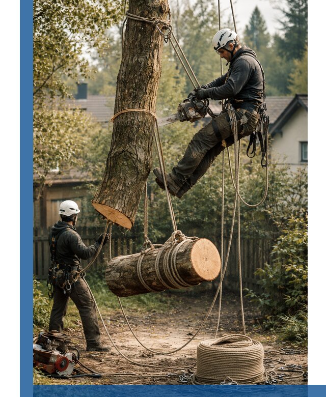 Валка деревьев частями в Феодосии, безопасно и аккуратно