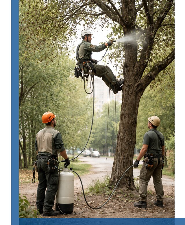 Обработка деревьев от вредителей в Феодосии профессиональная защита