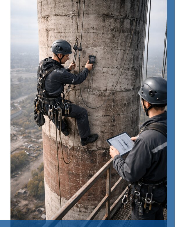 Обследование дымовой трубы в Феодосии от 8126 р. | ВЫСОТНИК-Фдс