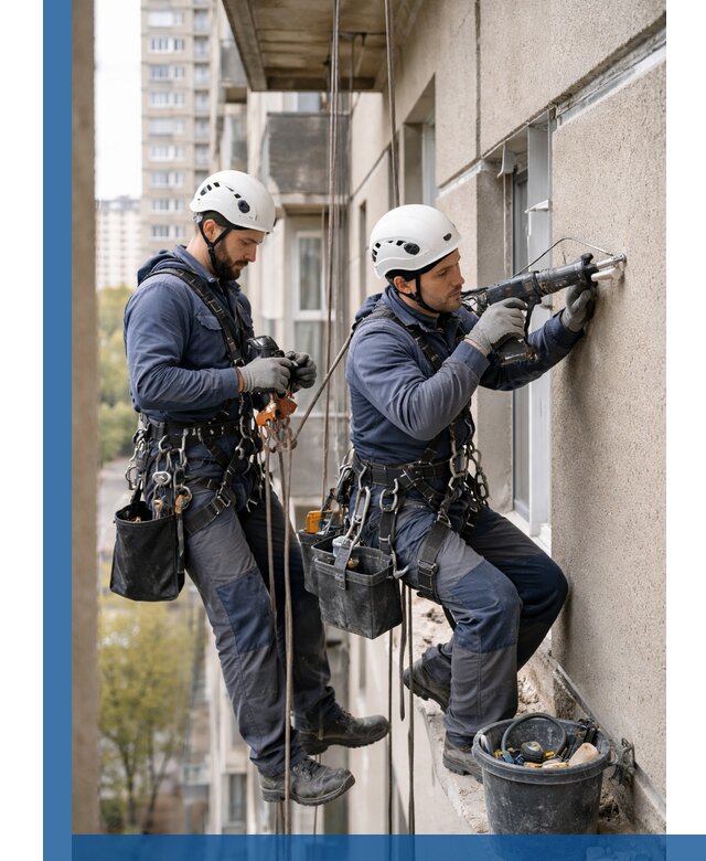 Промышленные альпинисты высотные работы и монтаж в Феодосии